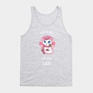 Just a Girl Who Loves Cats Tank Top